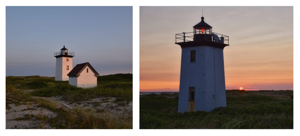 Pictures of Wood End Lighthouse at sunrise